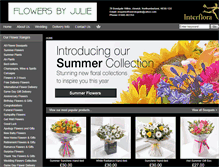 Tablet Screenshot of flowersbyjuliealnwick.co.uk